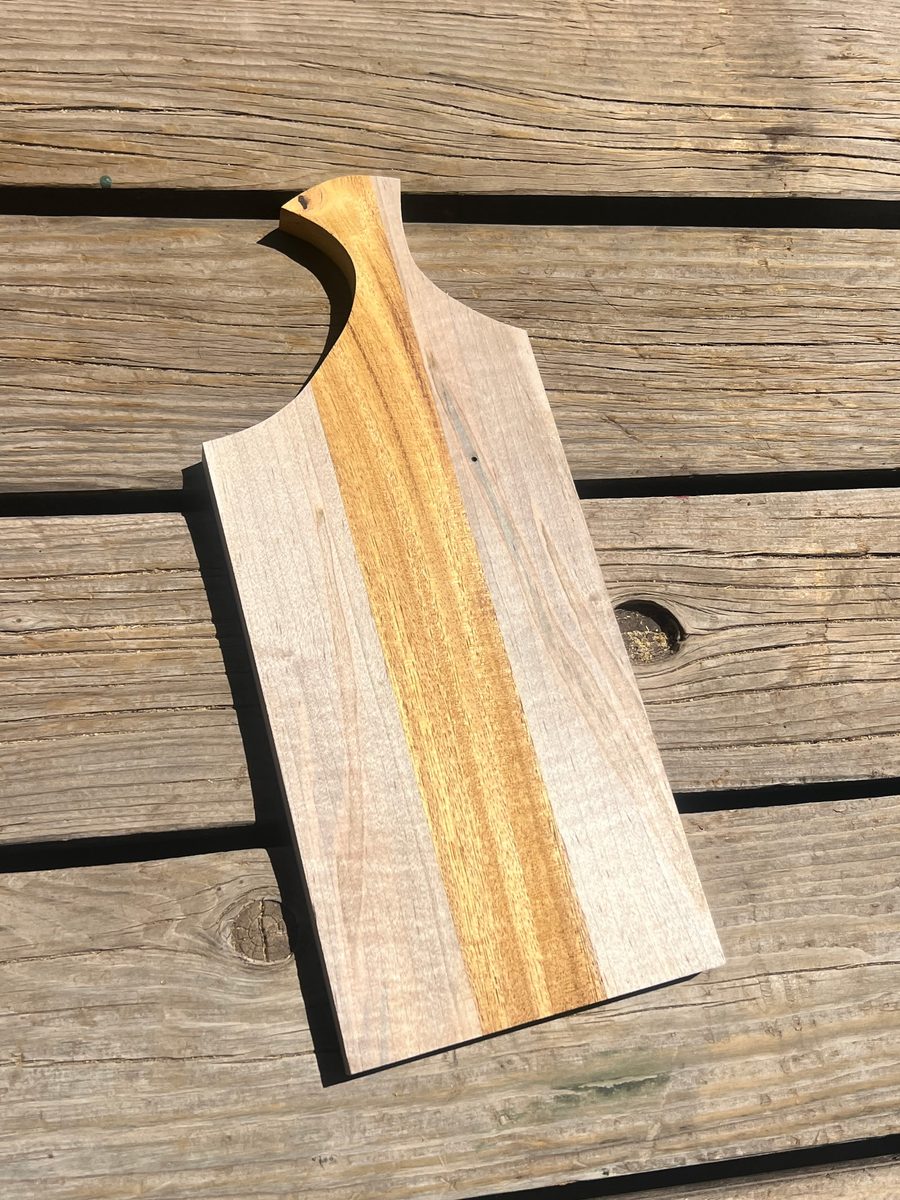 Custom Cutting Board โ handcrafted wood with handle